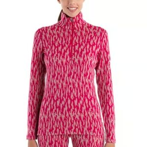 260 Icebreaker Women's Sweater - Pink and Gray